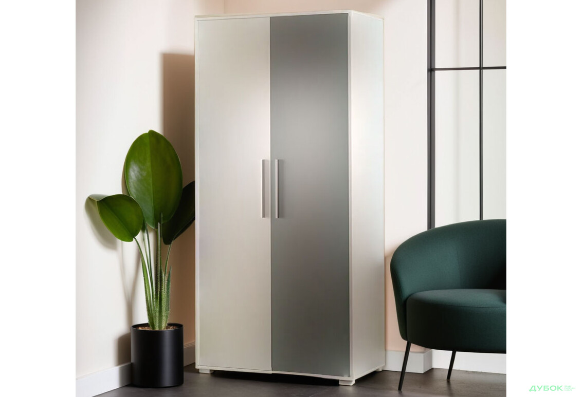 Шафа Світ Меблів Твіст 2-дверна 100 см - Зображення 2 Зображення 2 - Шафа Світ Меблів Твіст 2-дверна 100 см