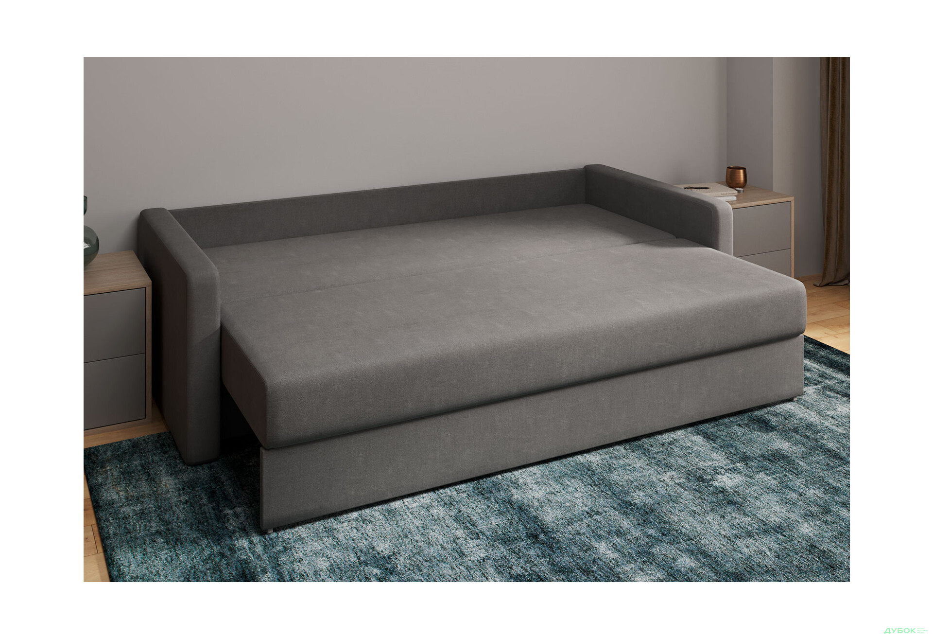 Диван Вика Злата 215x100 см темно-серый (Аляска 05 / Simple 52) - Изображение 6 Изображение 6 - Диван Вика Злата 215x100 см темно-серый (Аляска 05 / Simple 52)