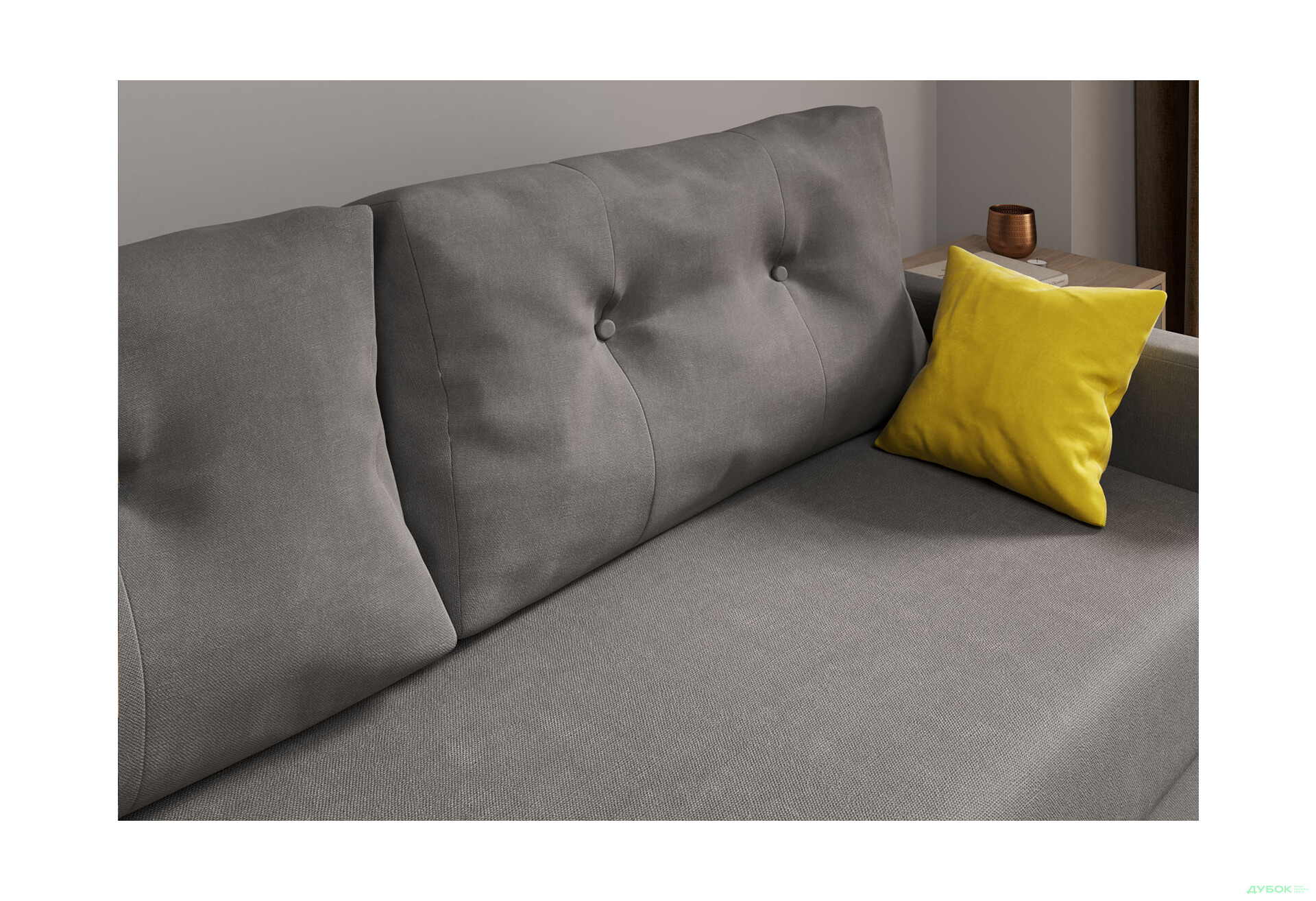 Диван Вика Злата 215x100 см темно-серый (Аляска 05 / Simple 52) - Изображение 7 Изображение 7 - Диван Вика Злата 215x100 см темно-серый (Аляска 05 / Simple 52)