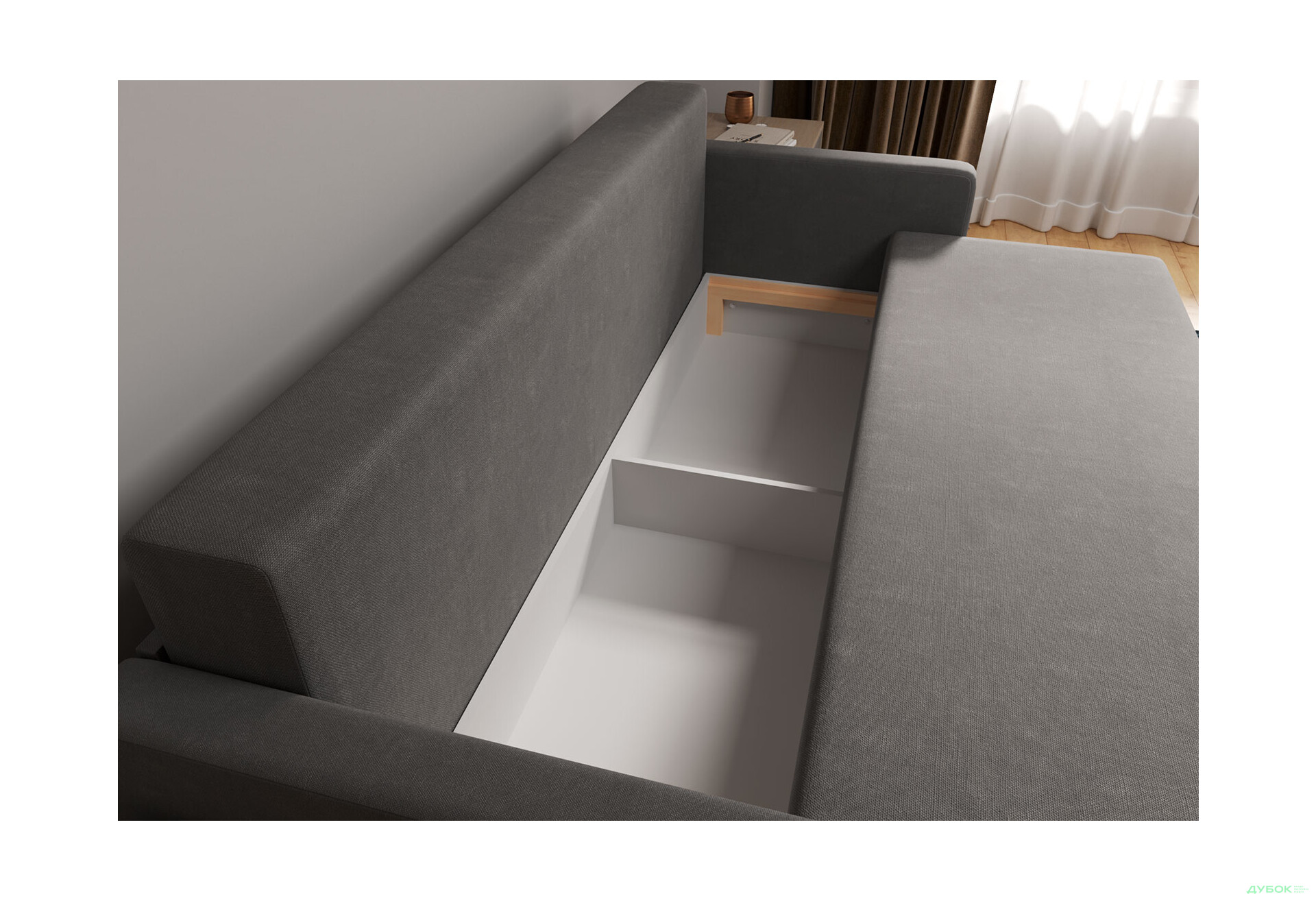 Диван Вика Злата 215x100 см темно-серый (Аляска 05 / Simple 52) - Изображение 8 Изображение 8 - Диван Вика Злата 215x100 см темно-серый (Аляска 05 / Simple 52)