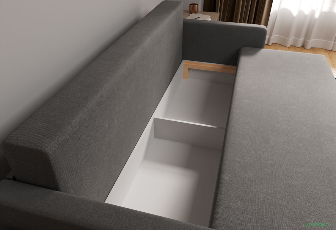 Диван Вика Злата 215x100 см темно-серый (Аляска 05 / Simple 52) - Изображение 8 Изображение 8 - Диван Вика Злата 215x100 см темно-серый (Аляска 05 / Simple 52)