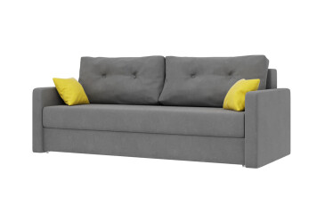 Диван Вика Злата 215x100 см темно-серый (Аляска 05 / Simple 52)