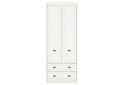 Зображення 1 - Шафа Гербор Салерно 2-дверна з 2 шухлядами 86 см Біла