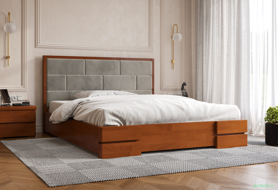 Фото 9 - Ліжко-подіум Arbor Drev Тоскана (сосна) 160 см підйомне