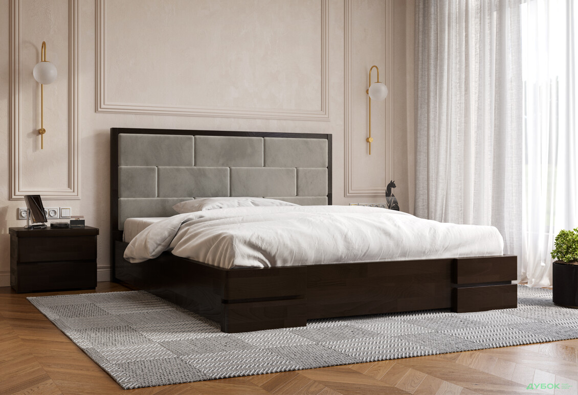Фото 7 - Ліжко-подіум Arbor Drev Тоскана (бук) 160 см підйомне 