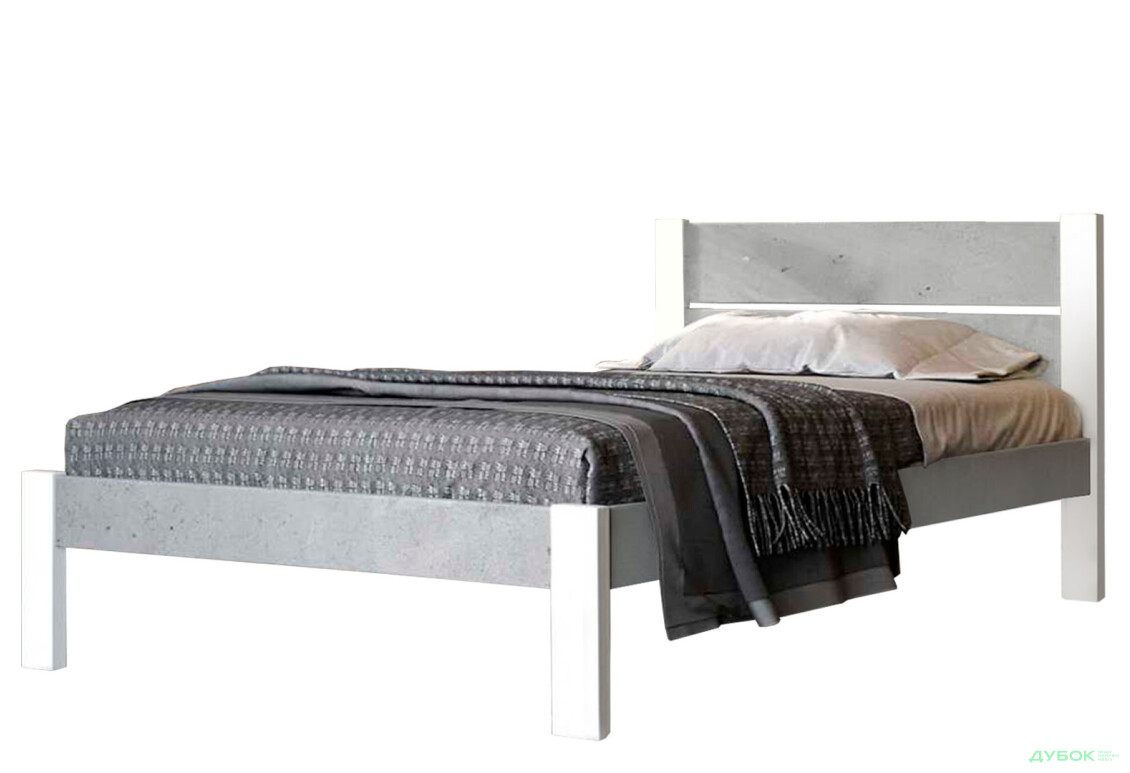 Ліжко Arbor Drev Лофт 2 (ДСП бетон) 120 - Зображення 1 Зображення 1 - Ліжко Arbor Drev Лофт 2 (ДСП бетон) 120