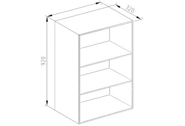 Корпус В 60 2Д п/мікрохв. (h-920)