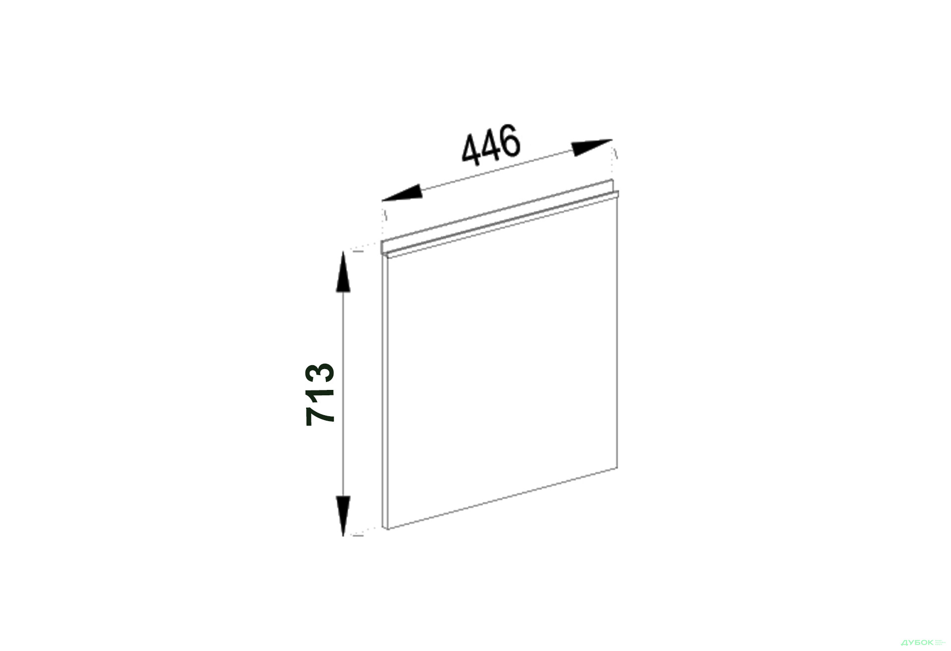 Зображення 1 - Фасад під посудомийку Ф 45 ПМ Софі Лак Світ Меблів