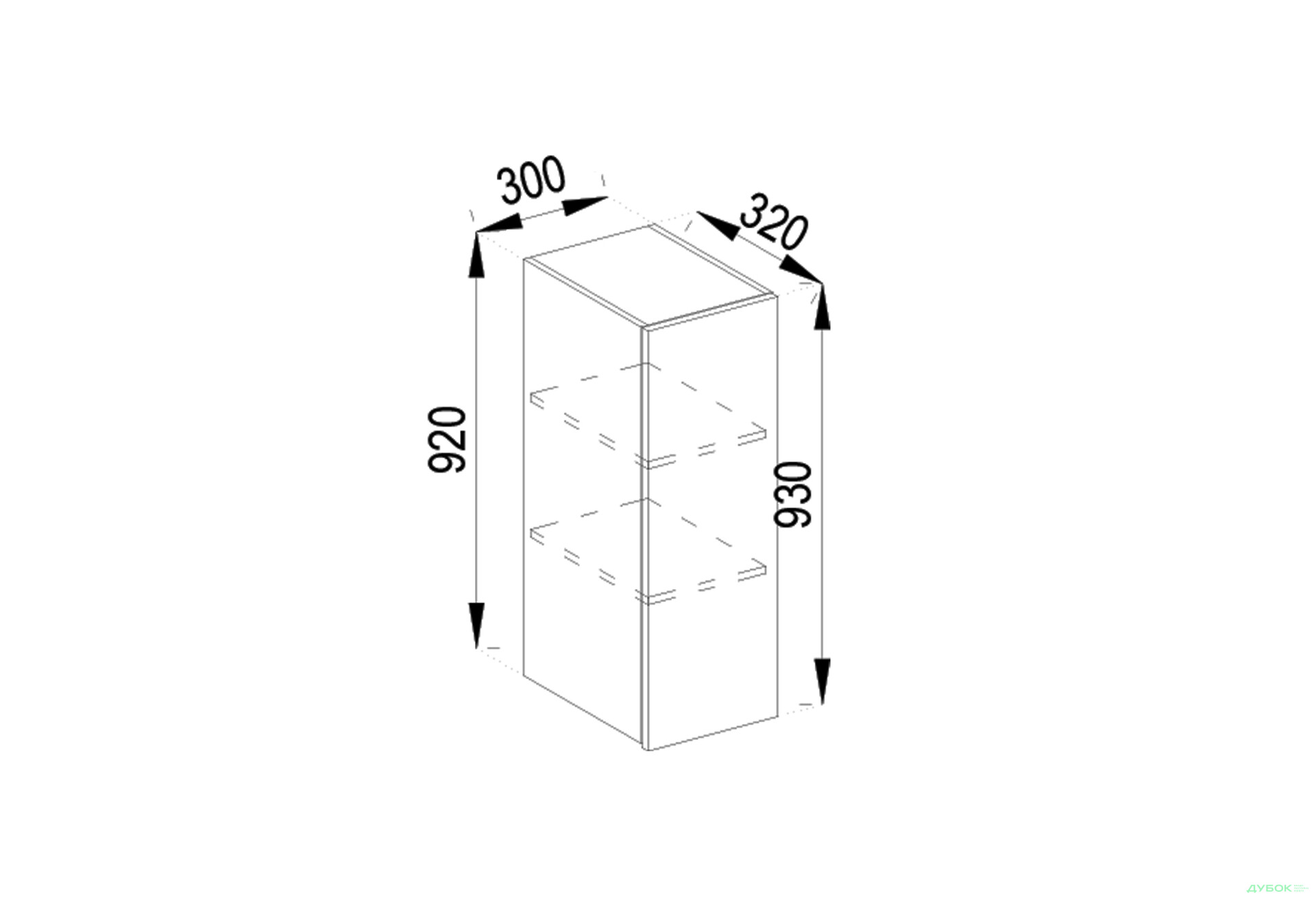 Зображення 1 - В 30 (h-920) Софі Лак Світ Меблів