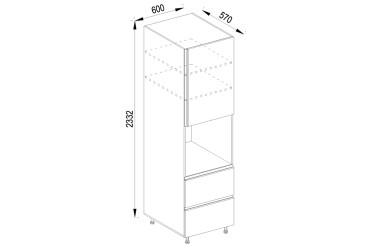 П 60 ДШ LUX (h-920) Софі Лак Світ Меблів