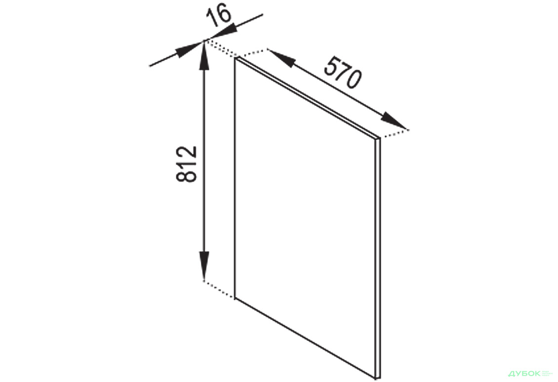 Н панель 812 Софі Лак Світ Меблів - Зображення 1 Зображення 1 - Н панель 812 Софі Лак Світ Меблів