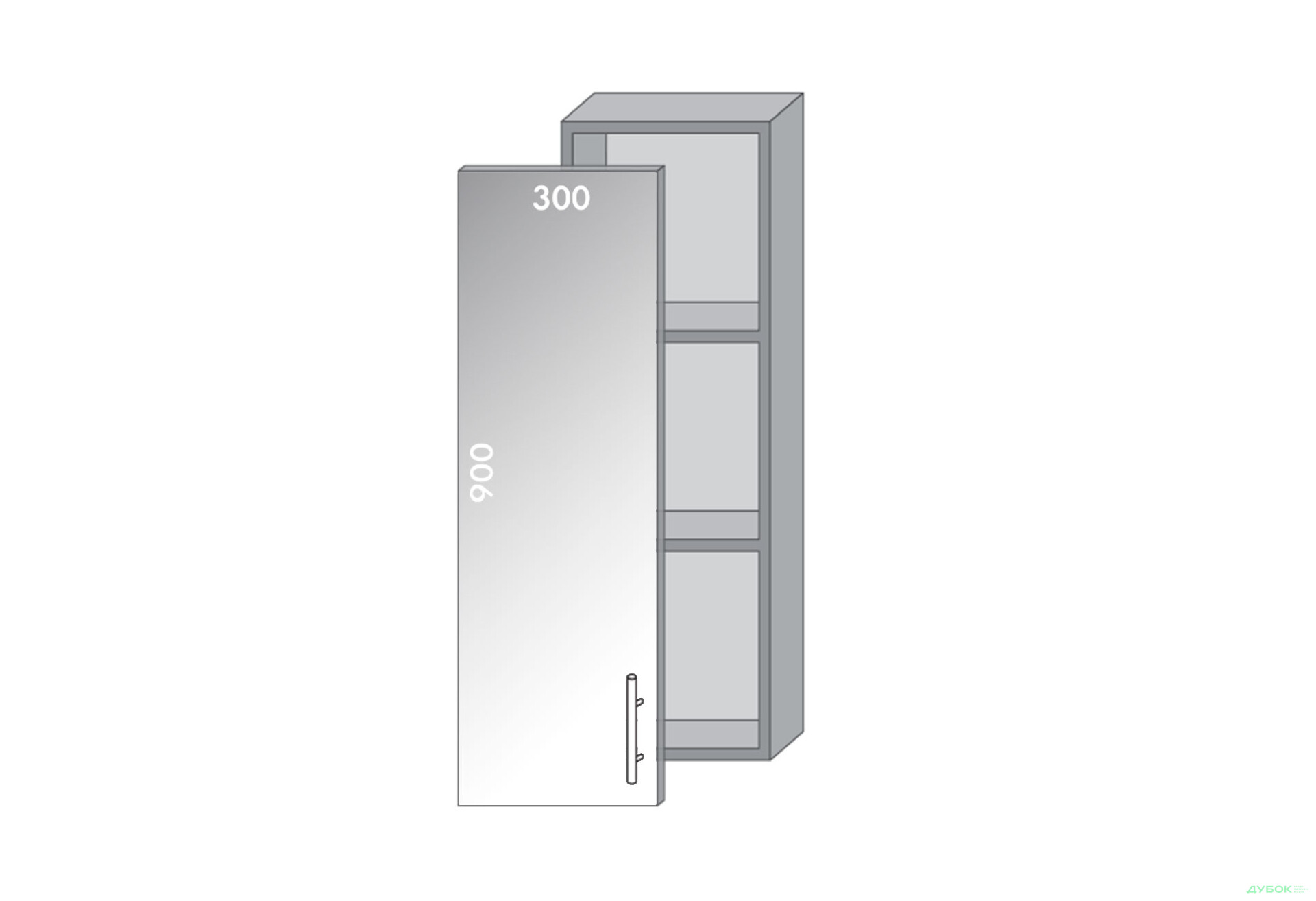 Изображение 1 - Верх 930 витрина Диплос / Diplos Мебель Стар