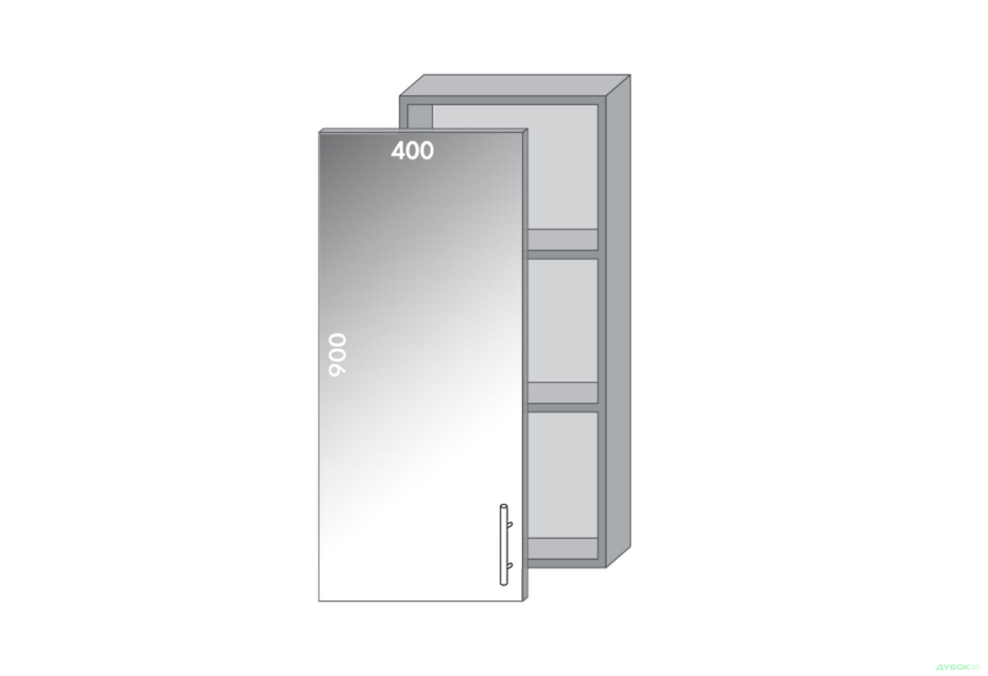 Зображення 1 - Верх 940 вітрина Діплос / Diplos MebelStar