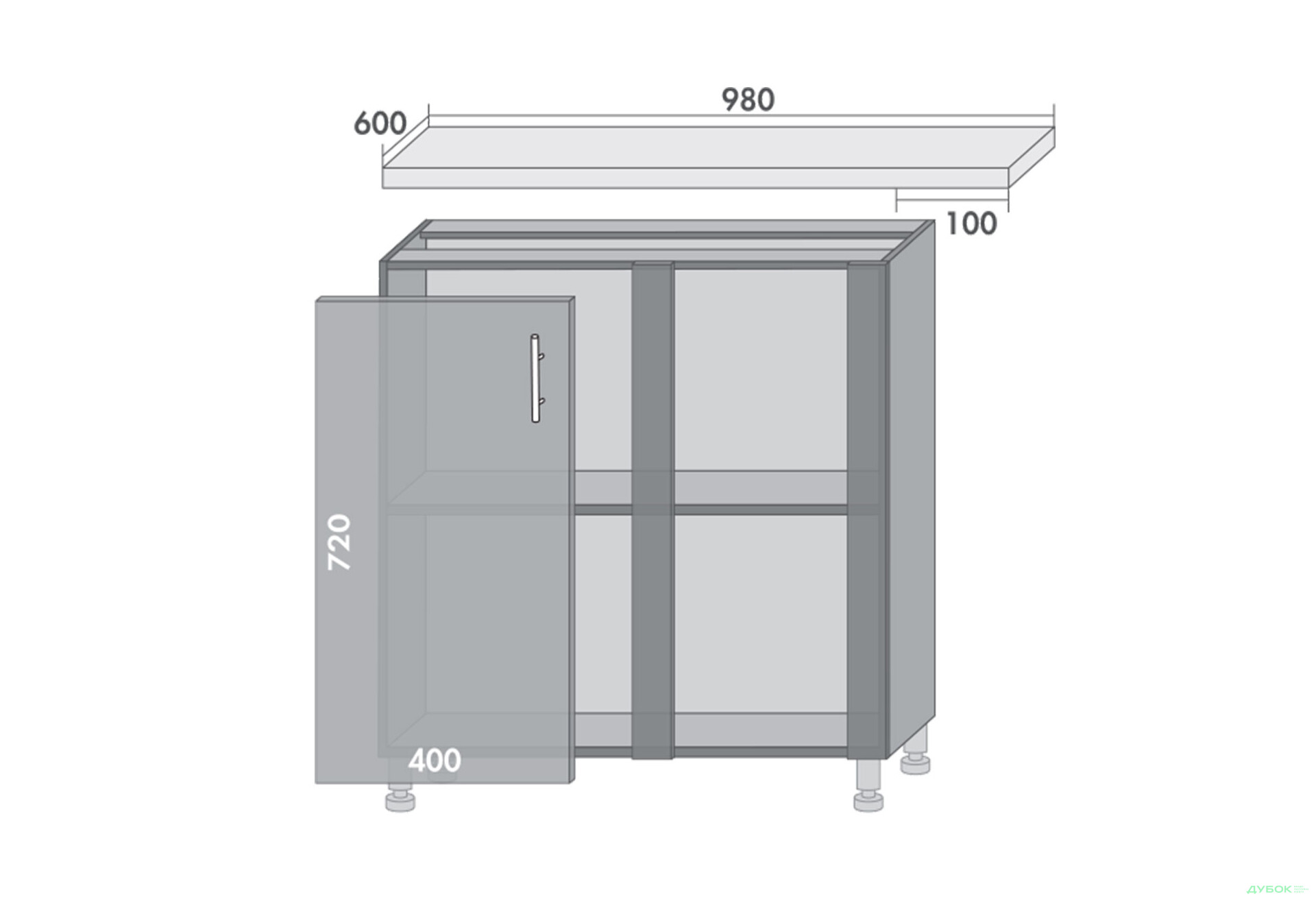 Изображение 1 - Низ 90 угол Диплос / Diplos Мебель Стар