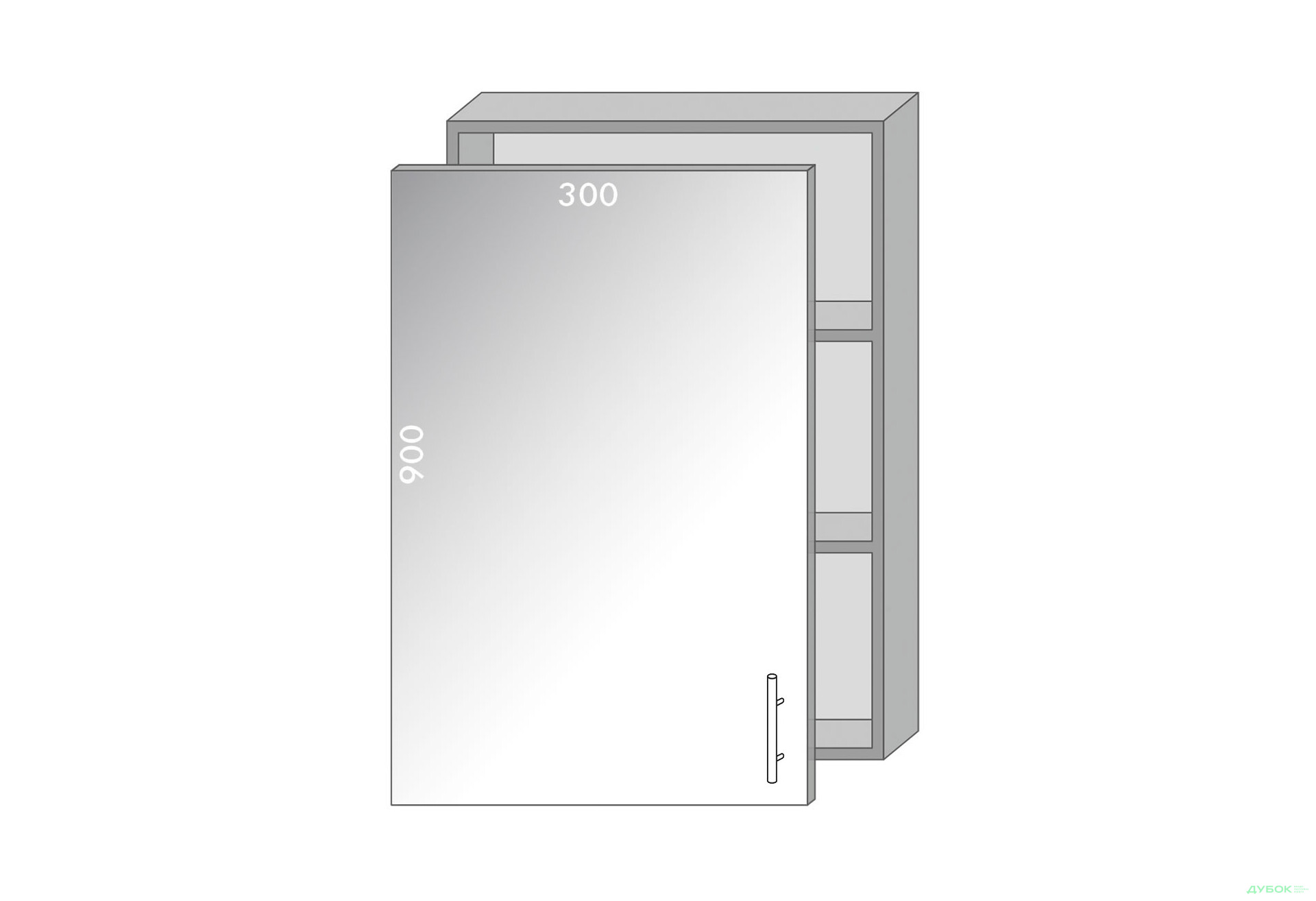 Зображення 1 - Верх 9600 вітрина Діплос / Diplos MebelStar