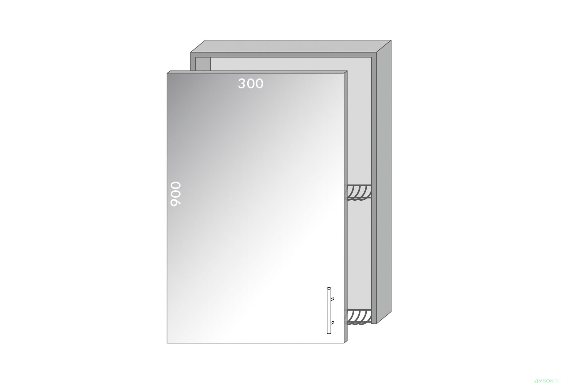 Изображение 1 - Верх 9610 Сушка витрина Диплос / Diplos Мебель Стар