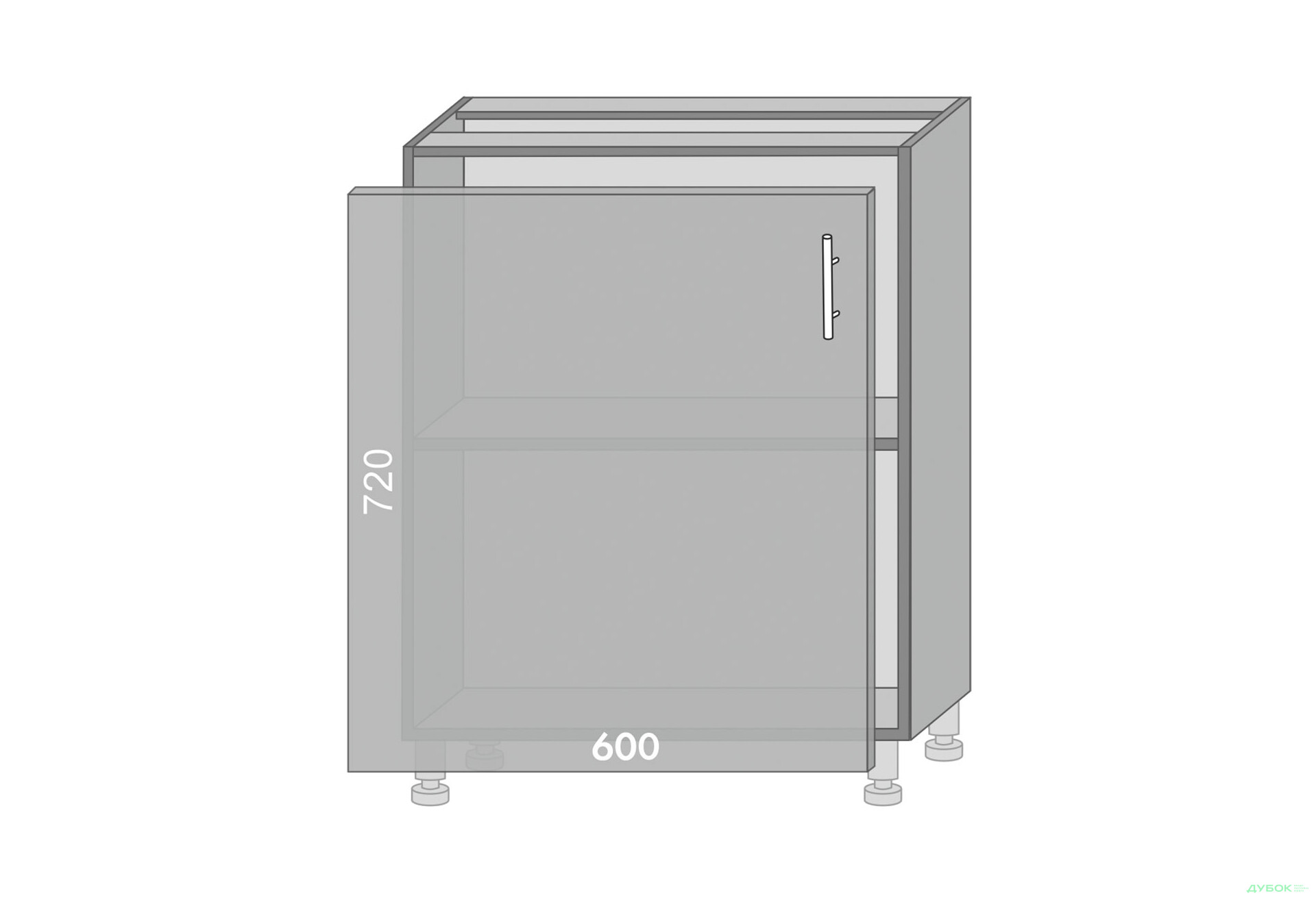 Зображення 1 - Низ 600 Діплос / Diplos MebelStar