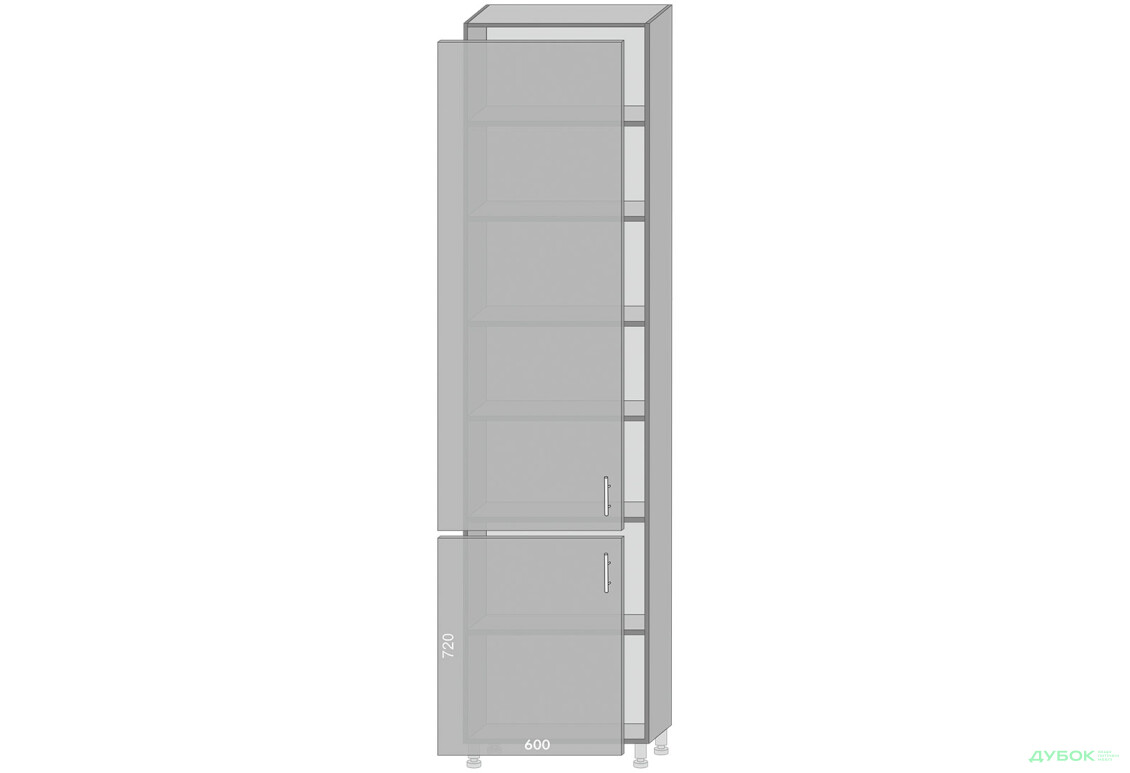 Низ 967 пенал Діплос / Diplos MebelStar