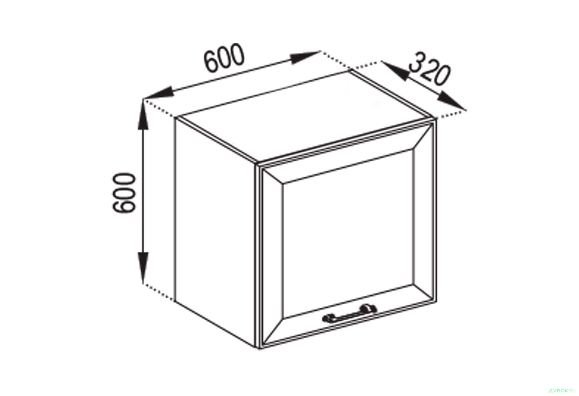 Зображення 1 - В 60 ОКАП (h-920) Марго Світ Меблів