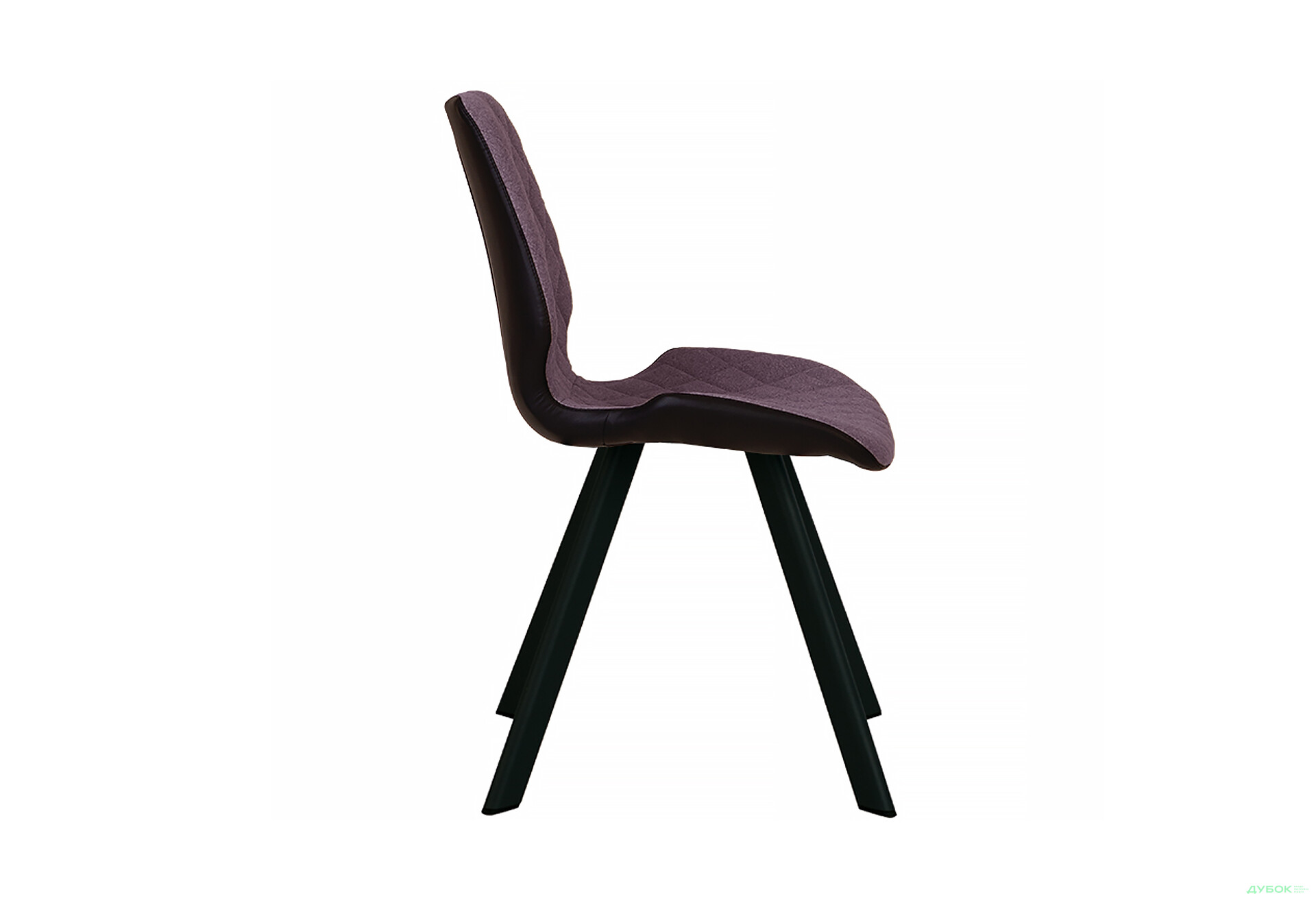 Зображення 3 - Стілець кухонний Новий Стиль Lips 4L Black (Box-2) RMB 50x56x87 см м'який / комплект 2шт 