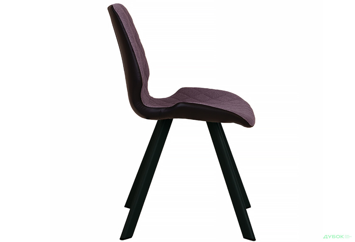 Зображення 3 - Стілець кухонний Новий Стиль Lips 4L Black (Box-2) RMB 50x56x87 см м'який / комплект 2шт 