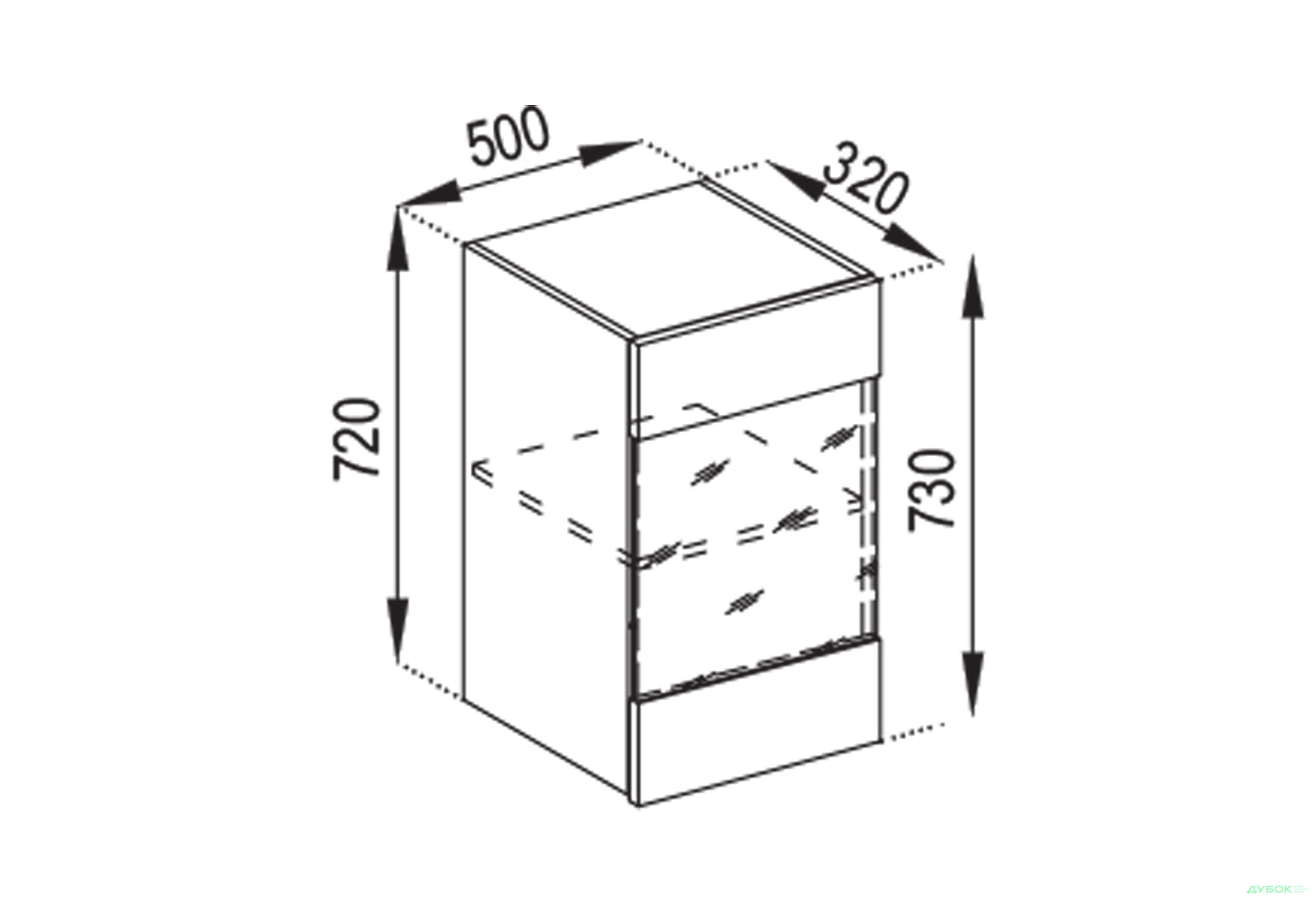 Зображення 1 - В 50 Ск (фасад ДСП) Марго Світ Меблів