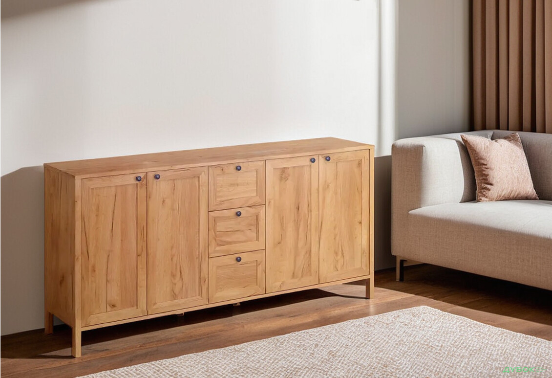 Комод VMV holding Klark / Кларк 4-дверний з 3 шухлядами 183 см Дуб крафт золотий - Зображення 2 Зображення 2 - Комод VMV holding Klark / Кларк 4-дверний з 3 шухлядами 183 см Дуб крафт золотий