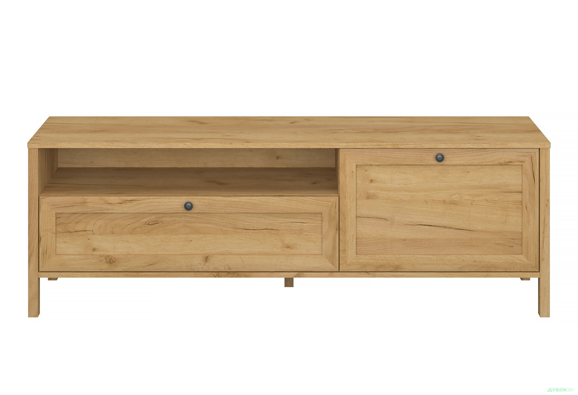 Тумба під ТВ VMV holding Klark / Кларк з дверкою, шухлядою та поличкою 160 см Дуб крафт золотий - Зображення 1 Зображення 1 - Тумба під ТВ VMV holding Klark / Кларк з дверкою, шухлядою та поличкою 160 см Дуб крафт золотий