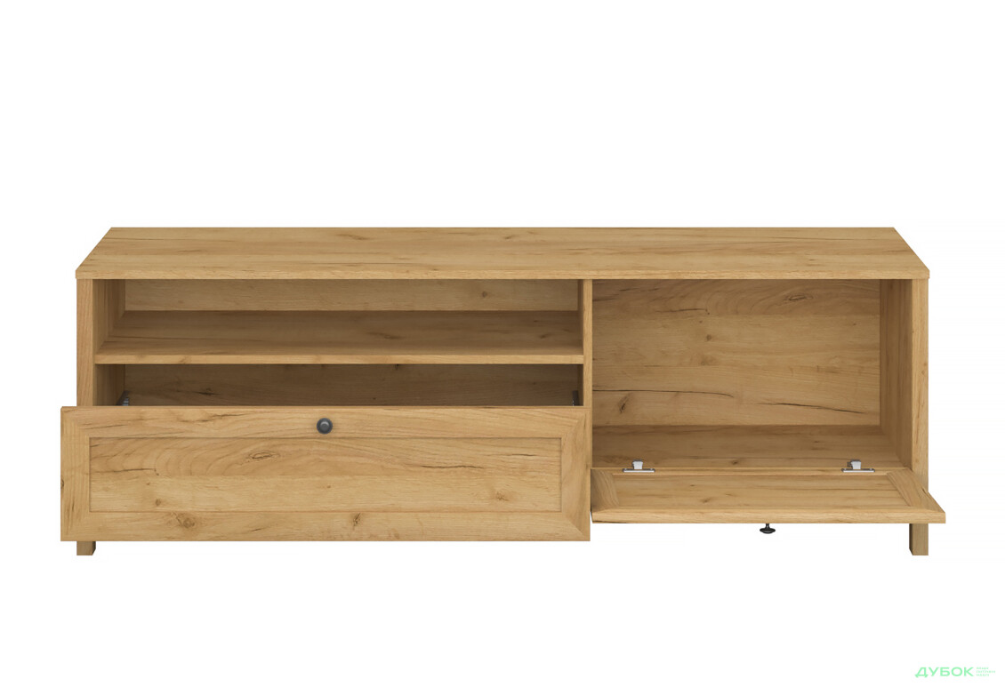 Тумба під ТВ VMV holding Klark / Кларк з дверкою, шухлядою та поличкою 160 см Дуб крафт золотий - Зображення 3 Зображення 3 - Тумба під ТВ VMV holding Klark / Кларк з дверкою, шухлядою та поличкою 160 см Дуб крафт золотий