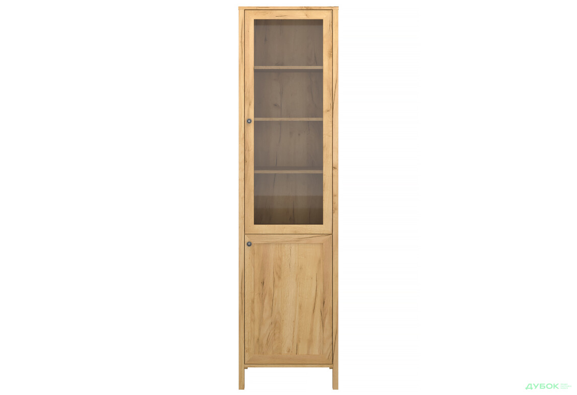 Шафа-вітрина VMV holding Klark / Кларк 55 см Дуб крафт золотий - Зображення 1 Зображення 1 - Шафа-вітрина VMV holding Klark / Кларк 55 см Дуб крафт золотий