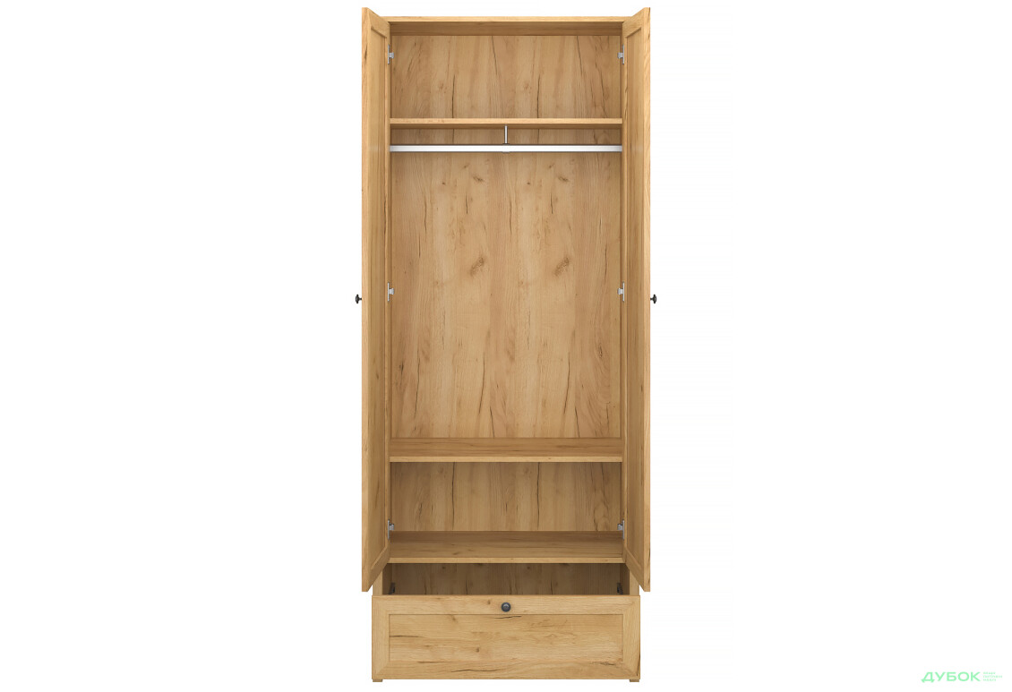 Шкаф VMV holding Klark / Кларк 2-дверный с ящиком 83 см Дуб крафт золотой - Изображение 4 Изображение 4 - Шкаф VMV holding Klark / Кларк 2-дверный с ящиком 83 см Дуб крафт золотой