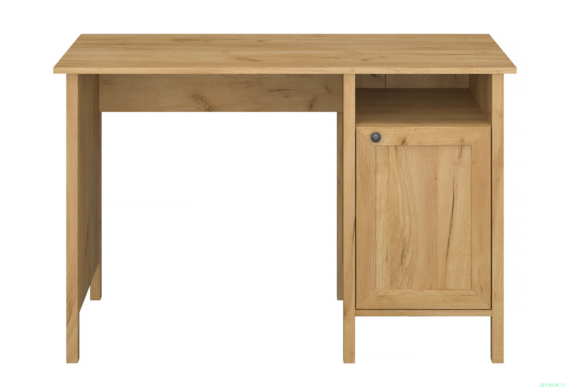 Зображення 1 - Стіл письмовий VMV holding Klark / Кларк 120x60 см з тумбою, дуб крафт золотий