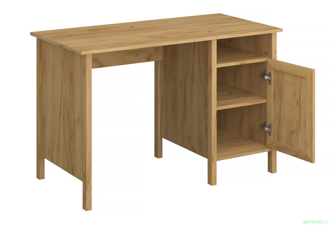 Зображення 4 - Стіл письмовий VMV holding Klark / Кларк 120x60 см з тумбою, дуб крафт золотий