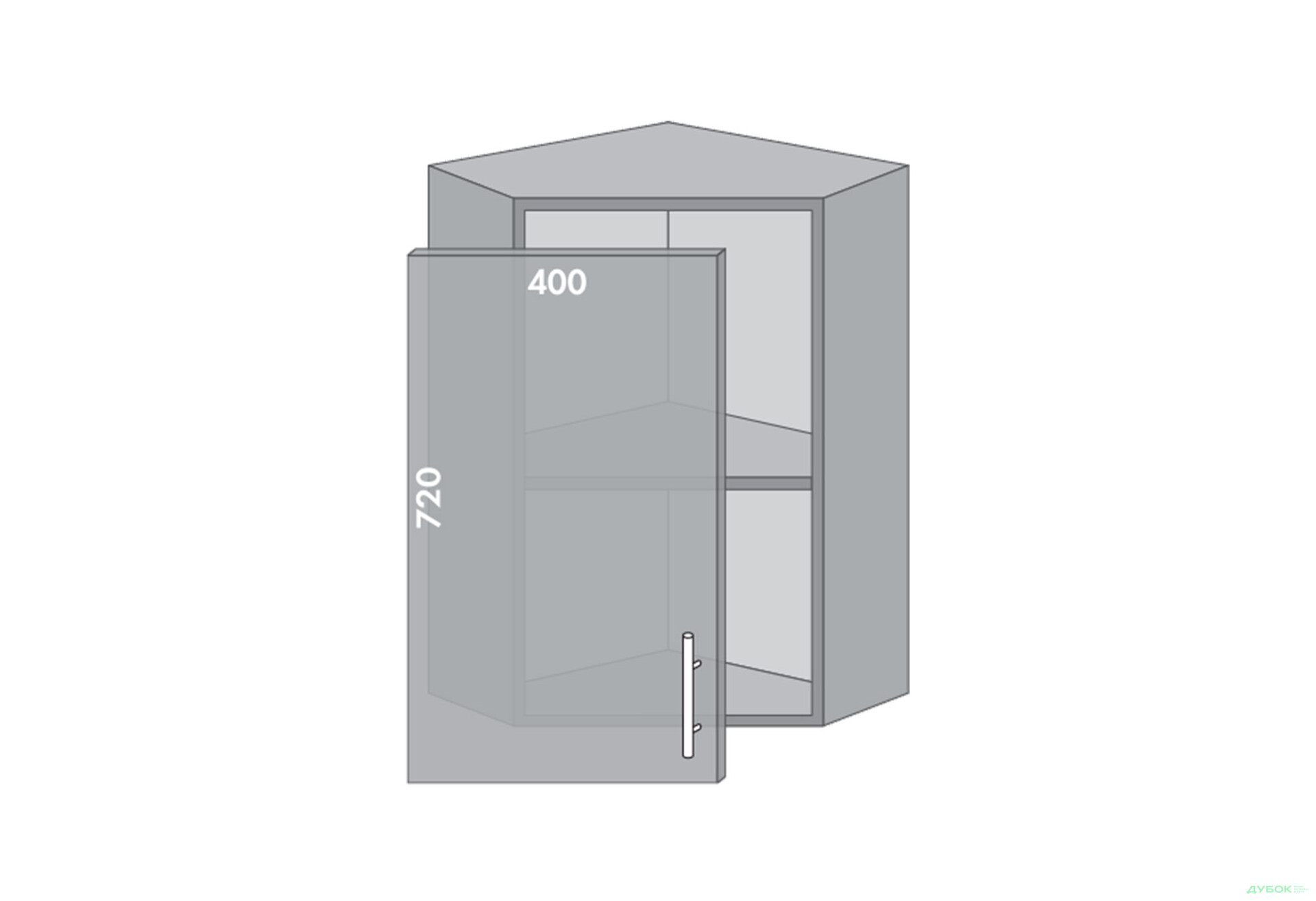 Зображення 1 - Верх 58 кут Діплос / Diplos Blum MebelStar