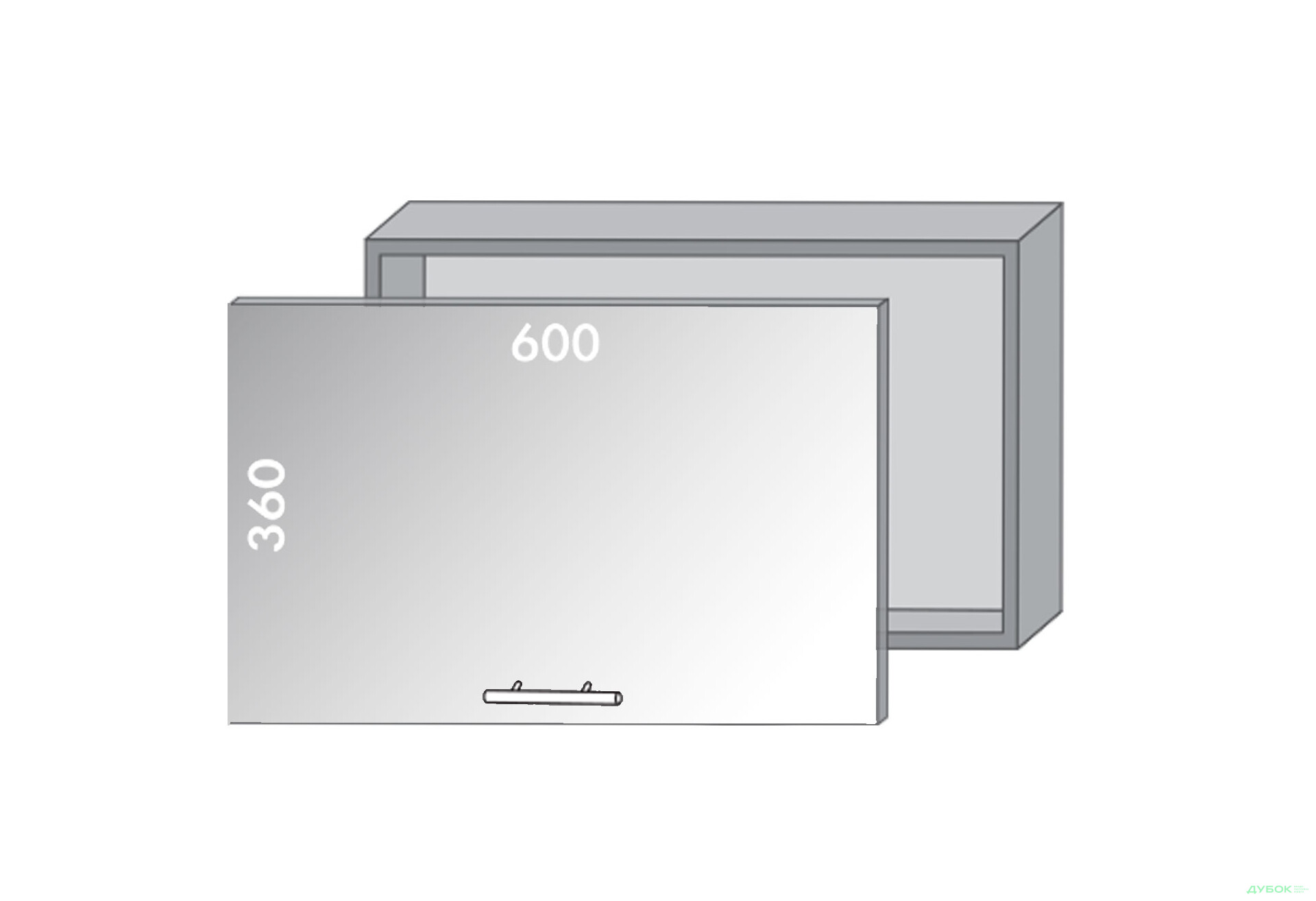 Зображення 1 - Верх 62 вітрина Діплос / Diplos Blum MebelStar