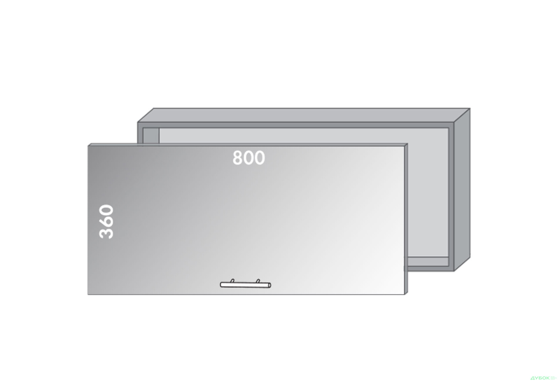 Зображення 1 - Верх 82 вітрина Діплос / Diplos Blum MebelStar