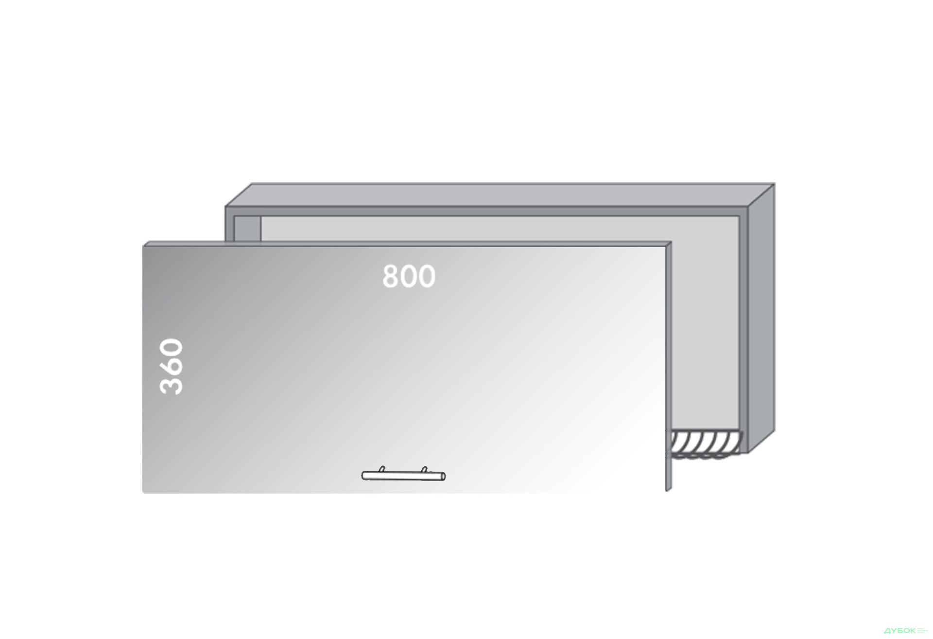 Зображення 1 - Верх 83 вітрина-сушка Діплос / Diplos Blum MebelStar