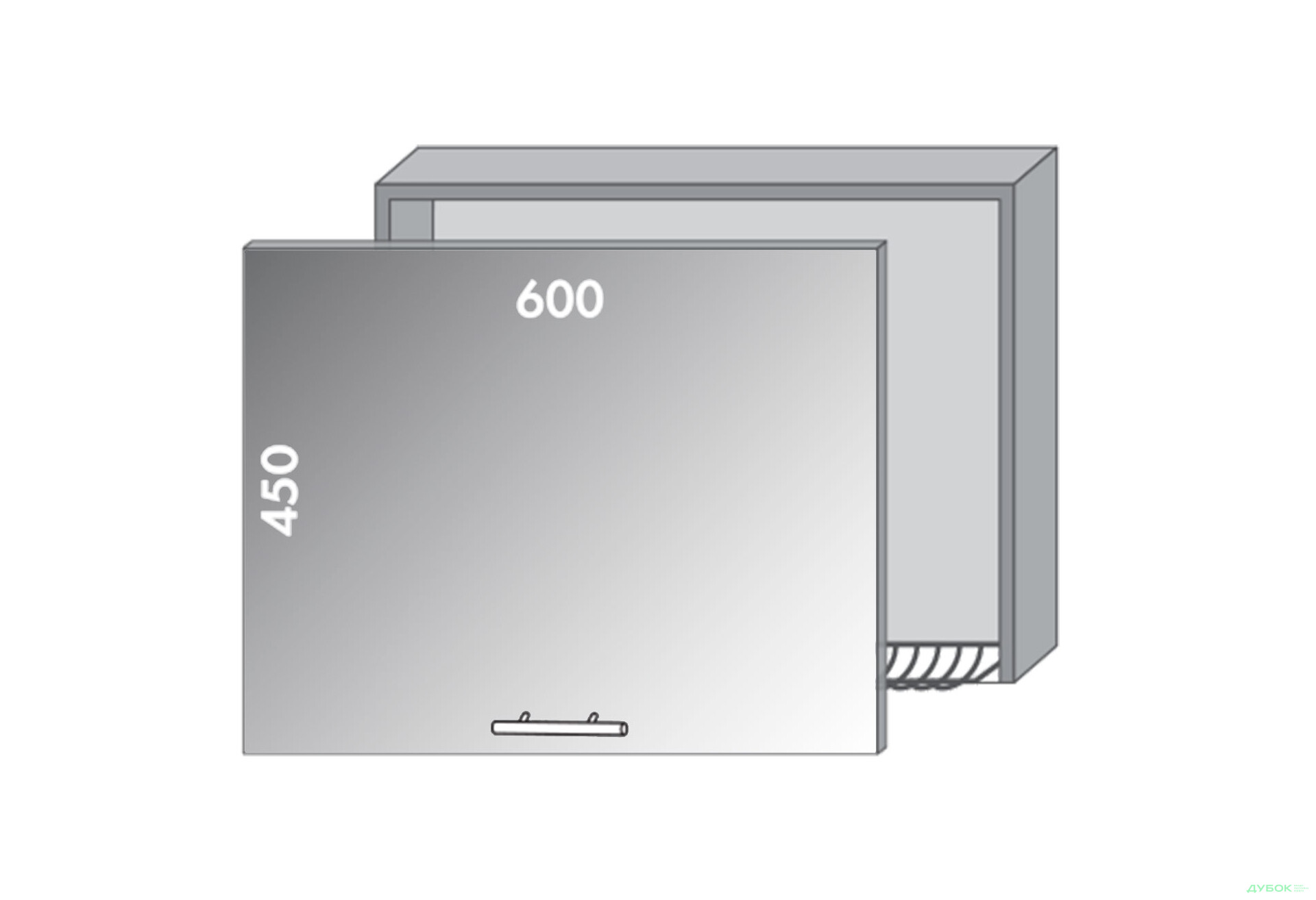 Зображення 1 - Верх 963 вітрина-сушка Діплос / Diplos Blum MebelStar