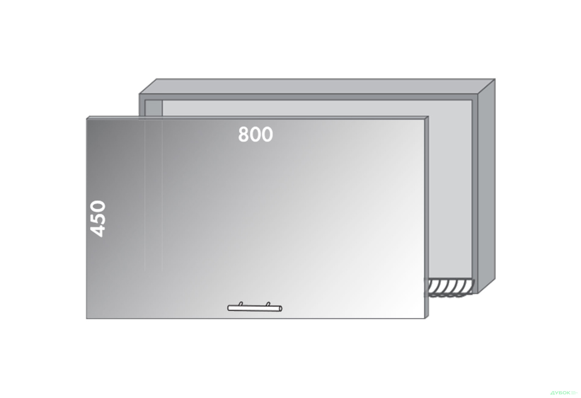 Зображення 1 - Верх 983 вітрина-сушка Діплос / Diplos Blum MebelStar