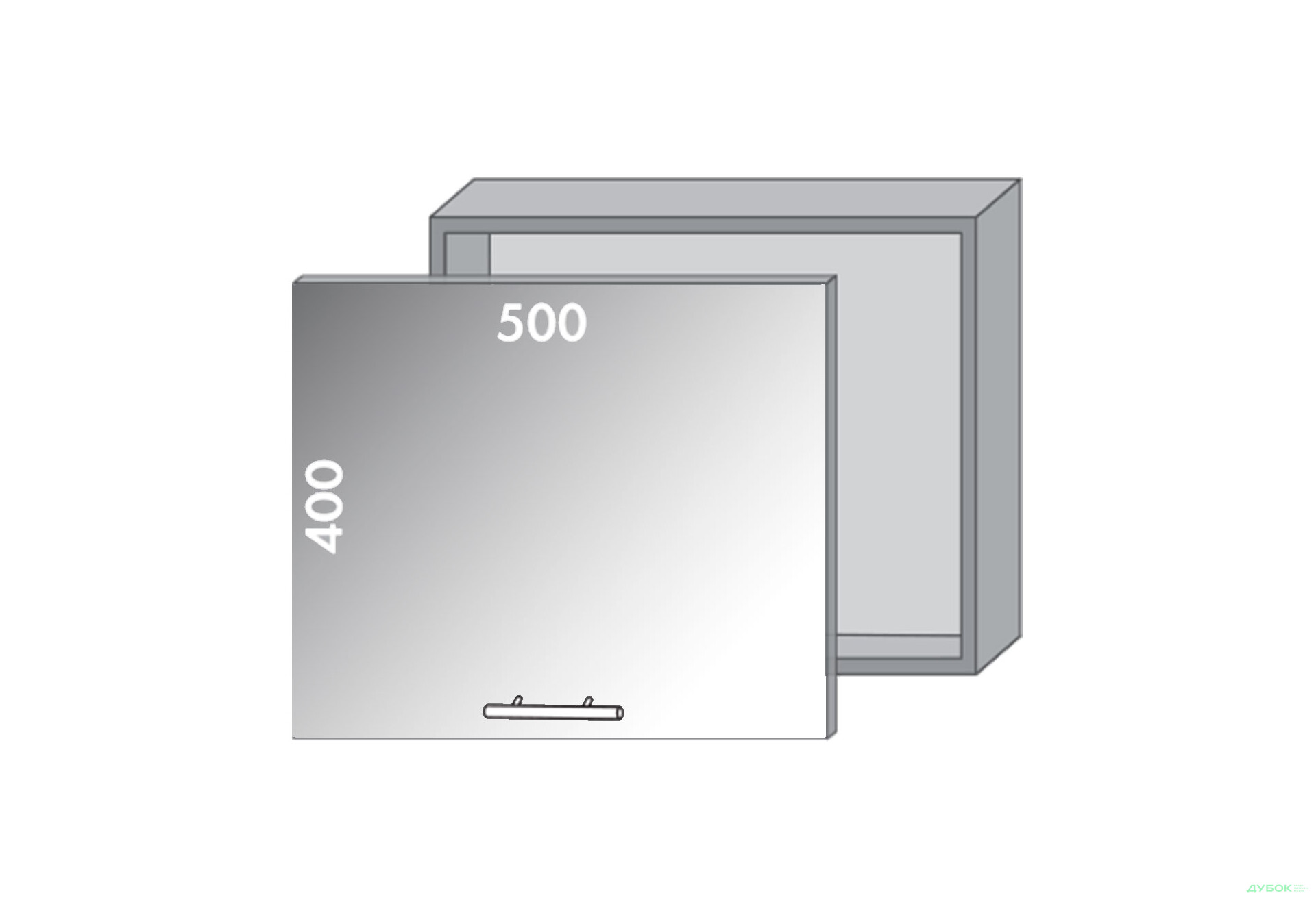 Зображення 1 - Верх 54 витяжка-вітрина Діплос / Diplos Blum MebelStar