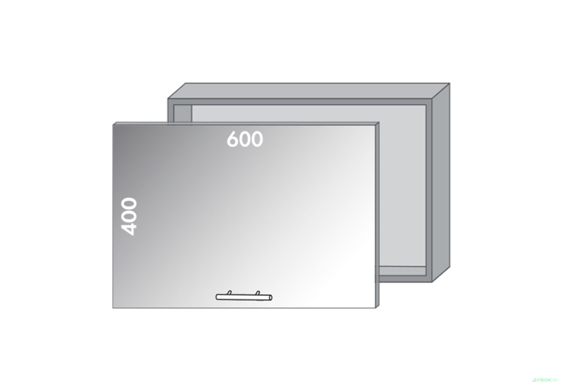 Зображення 1 - Верх 64 витяжка-вітрина Діплос / Diplos Blum MebelStar