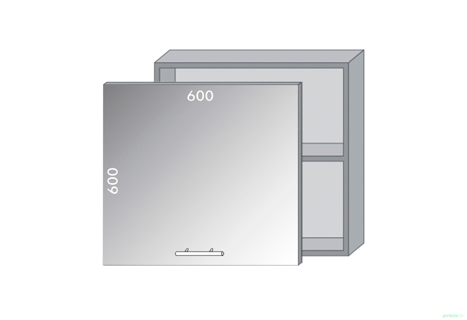 Зображення 1 - Верх 967 вітрина Діплос / Diplos Blum MebelStar