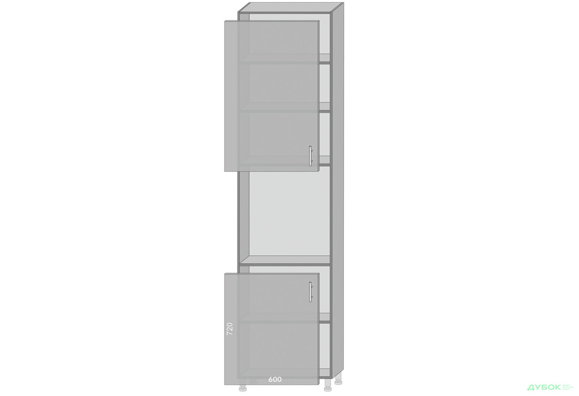 Низ 966 пенал Діплос / Diplos Blum MebelStar