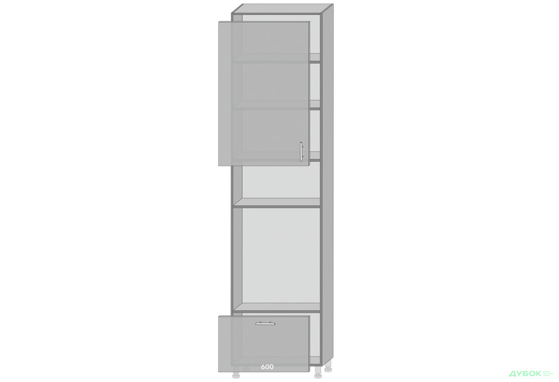 Низ 968 пенал Діплос / Diplos Blum MebelStar