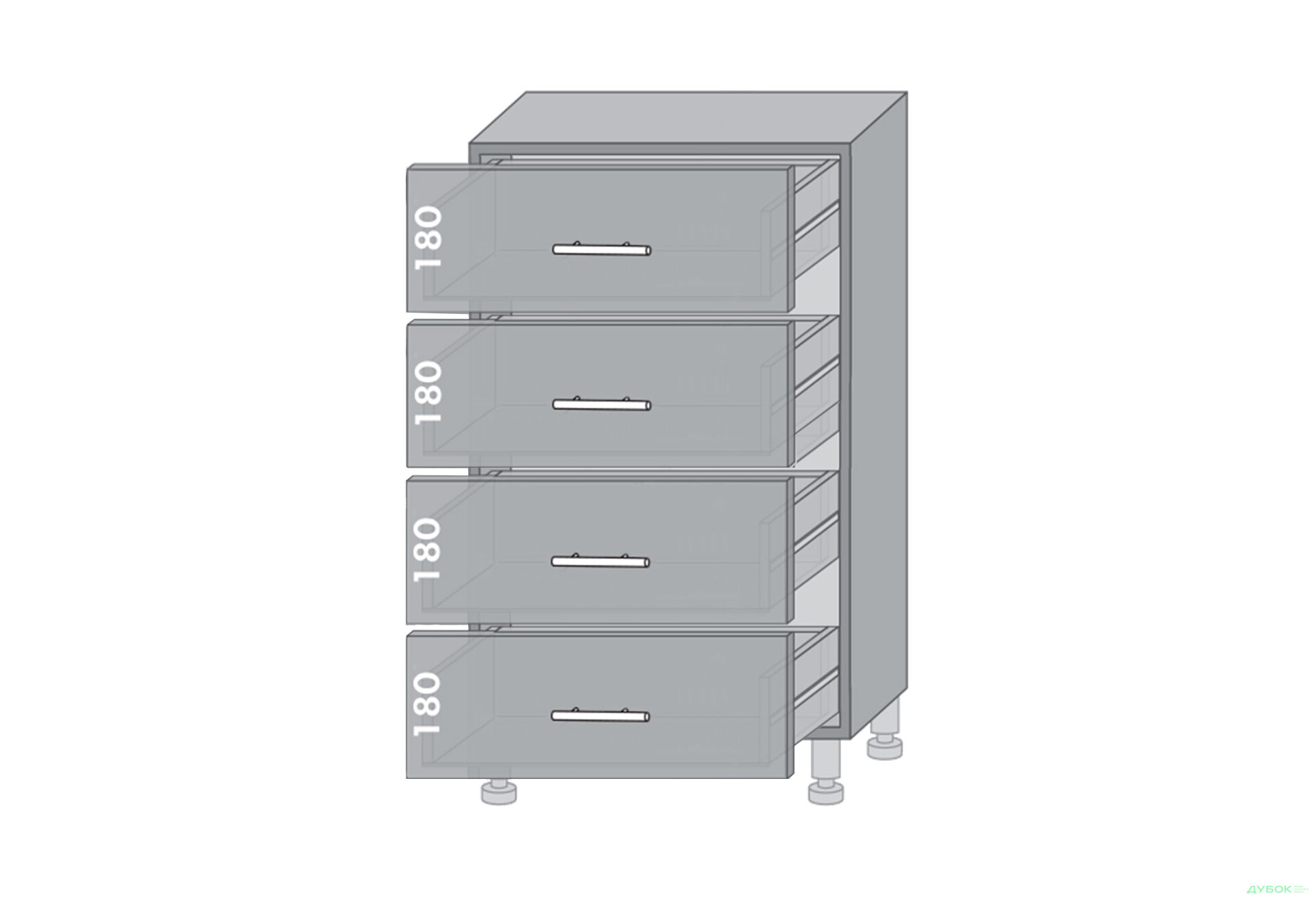 Зображення 1 - Низ 604 Діплос / Diplos Blum MebelStar