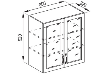 В 80 Ск (h-920) Оля Світ Меблів