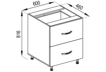 Н 60 Ш LUX Оля Світ Меблів
