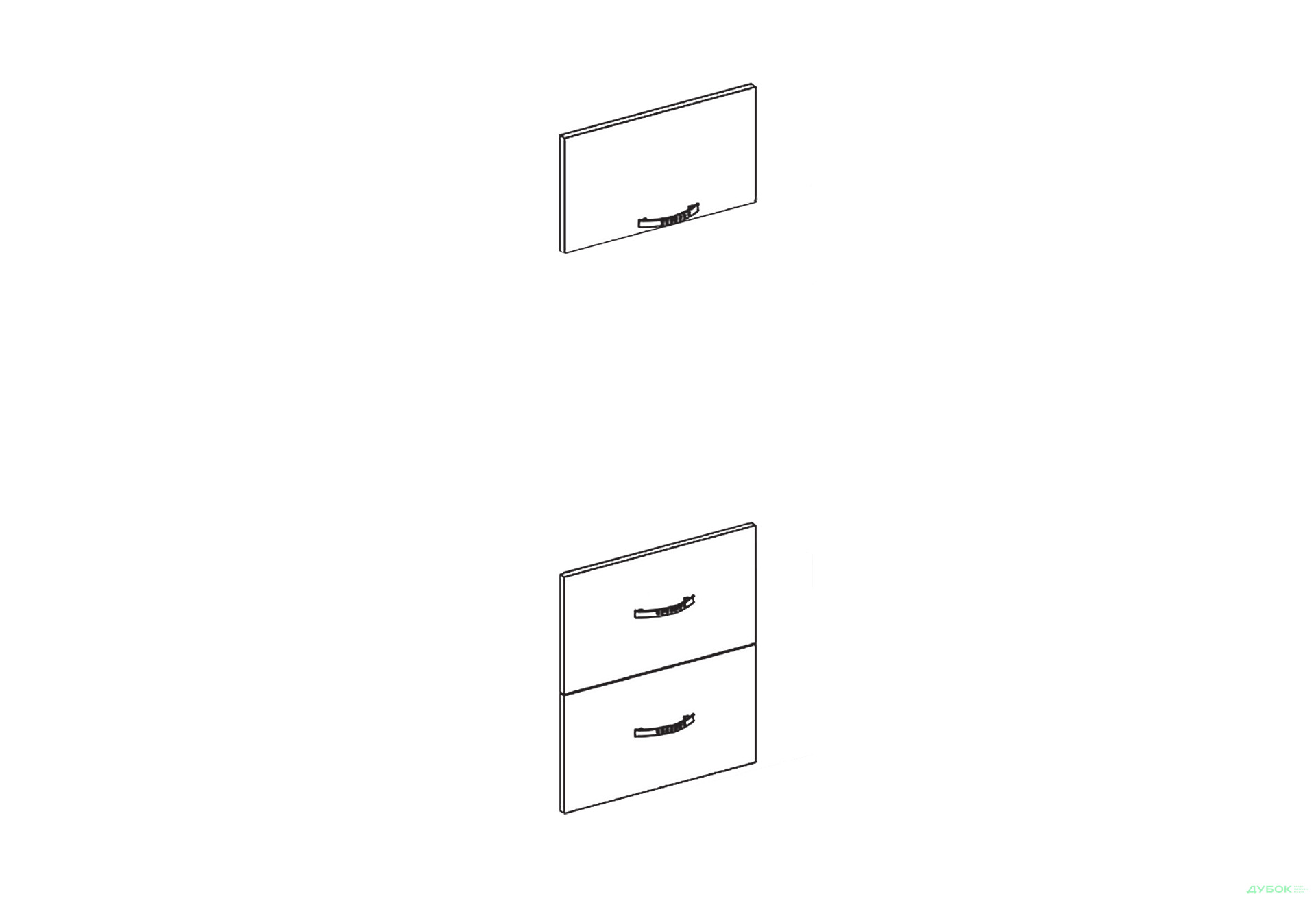 Зображення 1 - Фасад П 60 ДШ п/мікрохв. Оля Світ Меблів