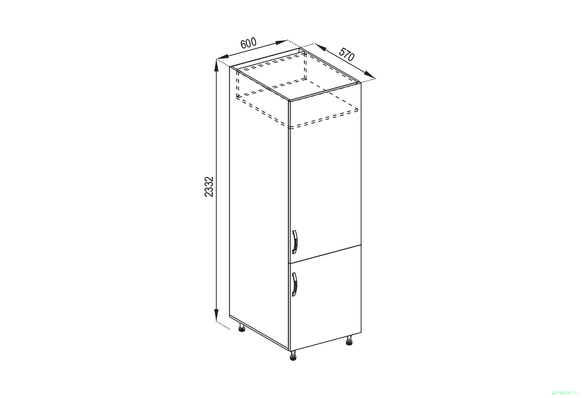 Изображение 1 - П 60 Х (h-920) Оля Svit Mebliv