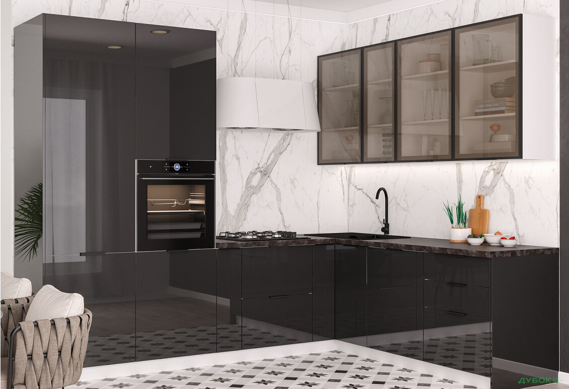 Кухня угловая Диплос / Diplos 2.8х2.2 Мебель Стар - Изображение 1 Изображение 1 - Кухня угловая Диплос / Diplos 2.8х2.2 Мебель Стар